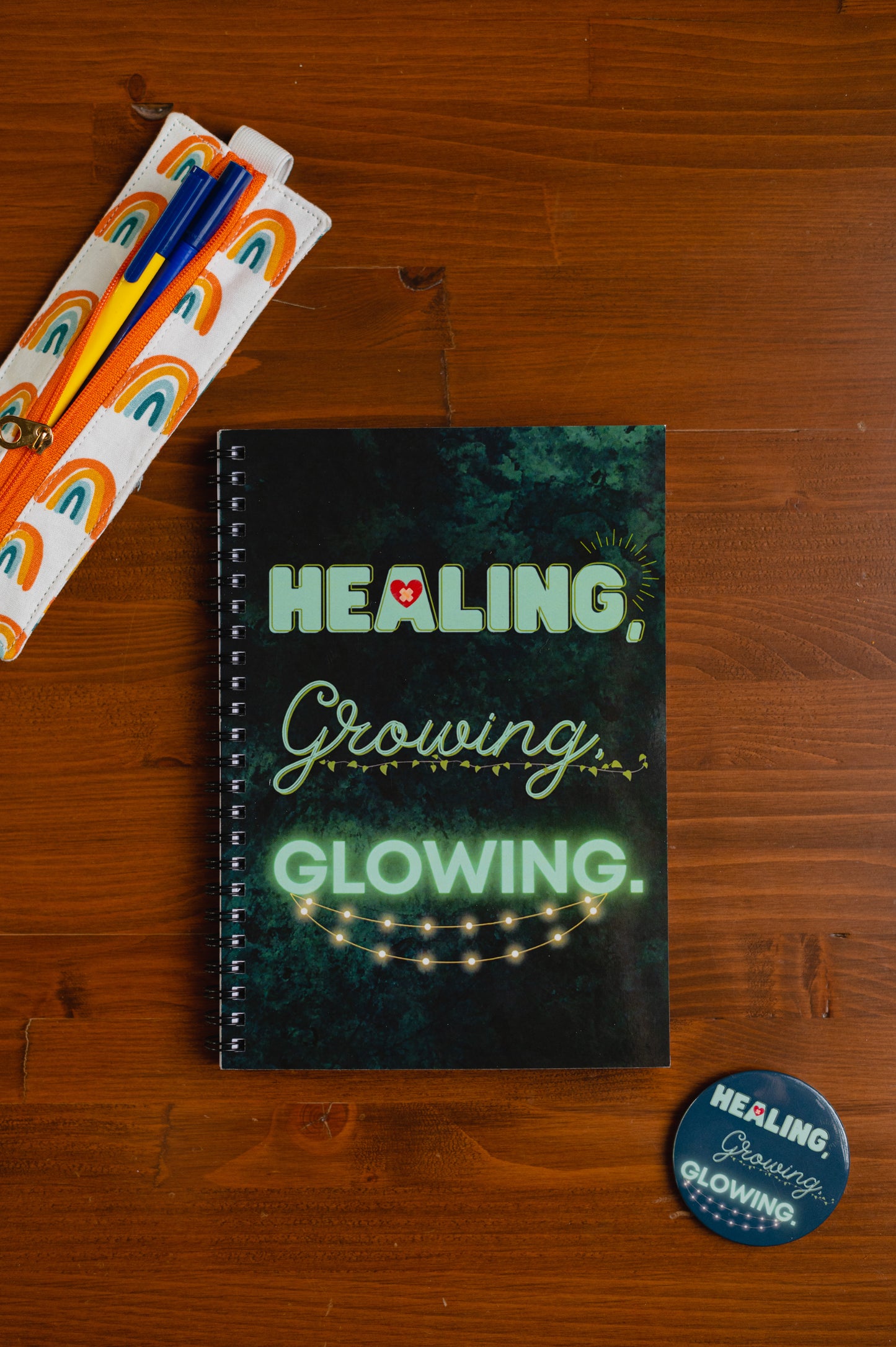Healing, Growing, Glowing Notebook